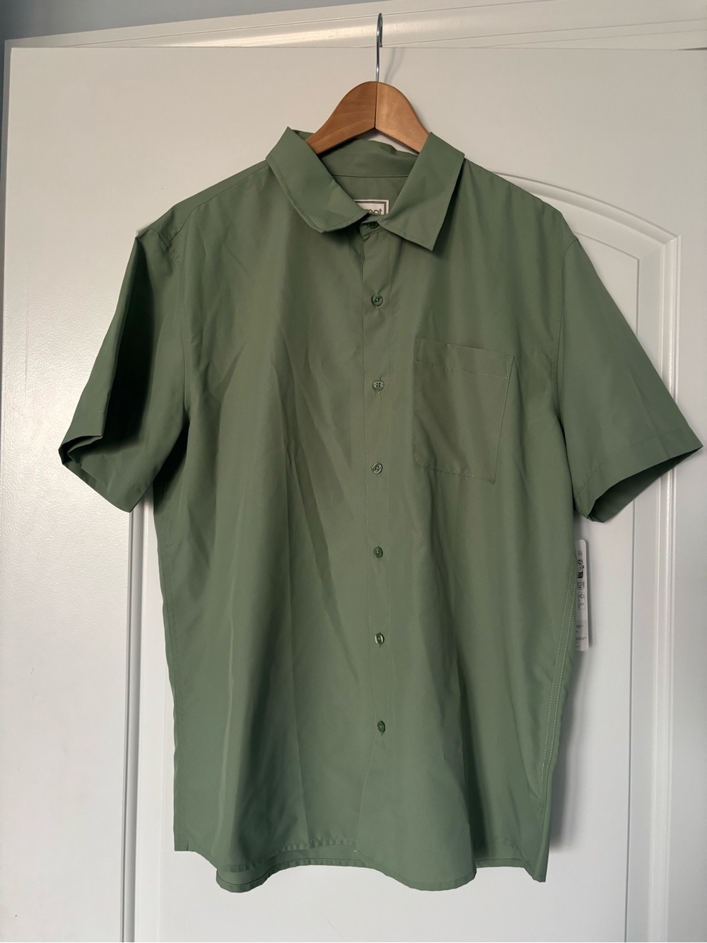 Marmot AirExchange Short Sleeve Button Down Shirt - Men's Large Green